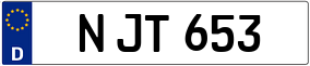 Trailer License Plate